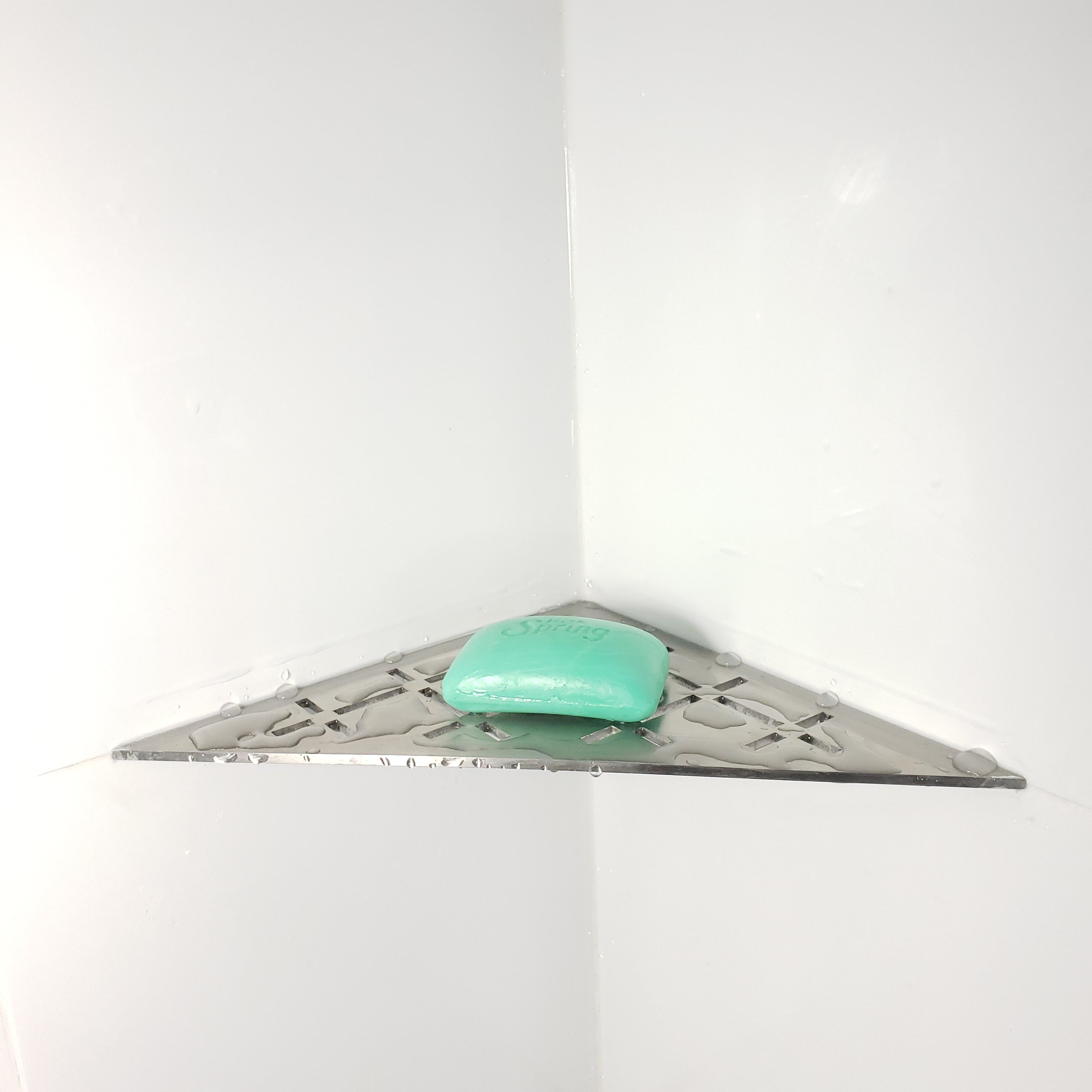 FROSCH Stainless Steel Shower Shelf, Corner - Triangle (Brushed) [BOX of 10 Shelves]