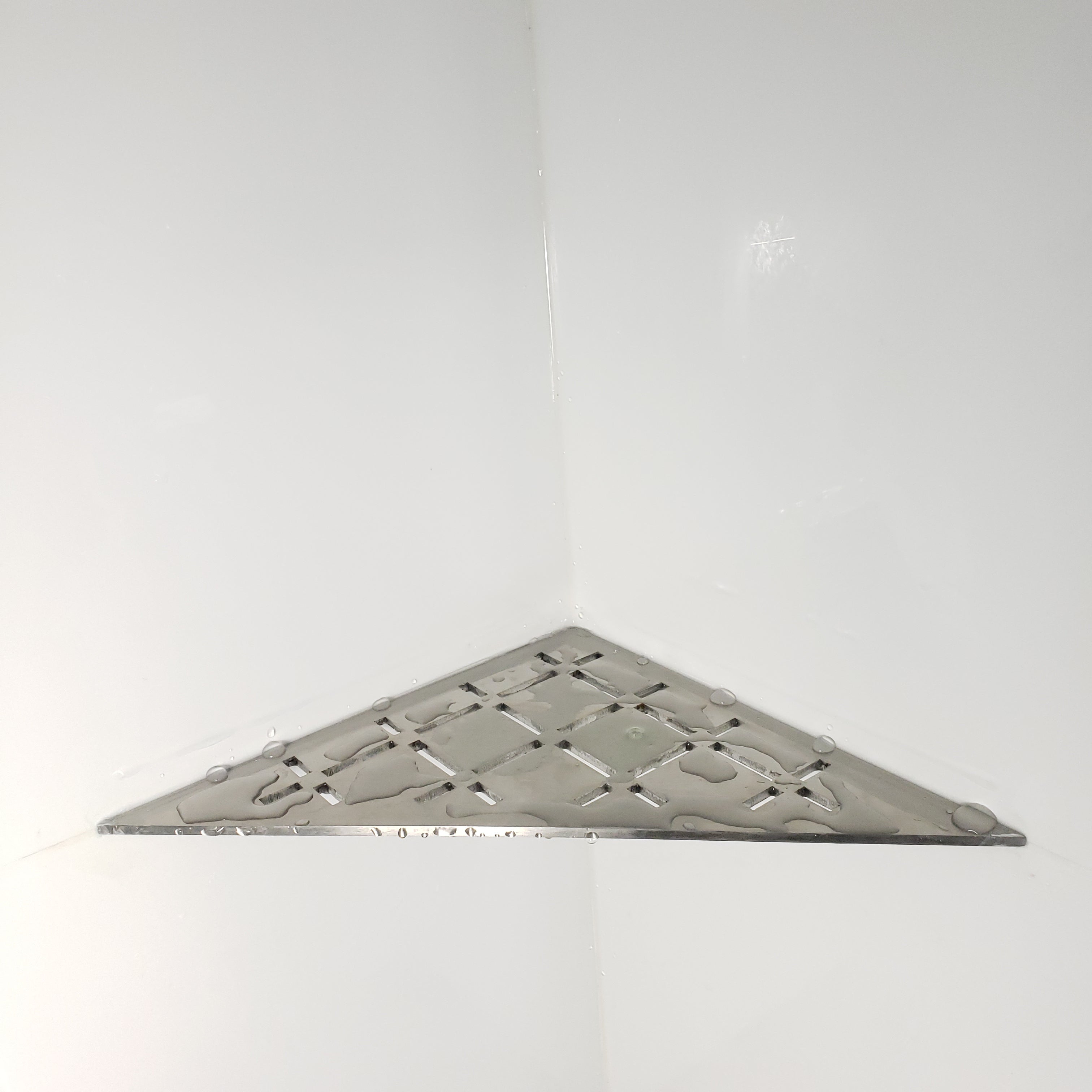 FROSCH Stainless Steel Shower Shelf, Corner - Triangle (Brushed) [BOX of 10 Shelves]