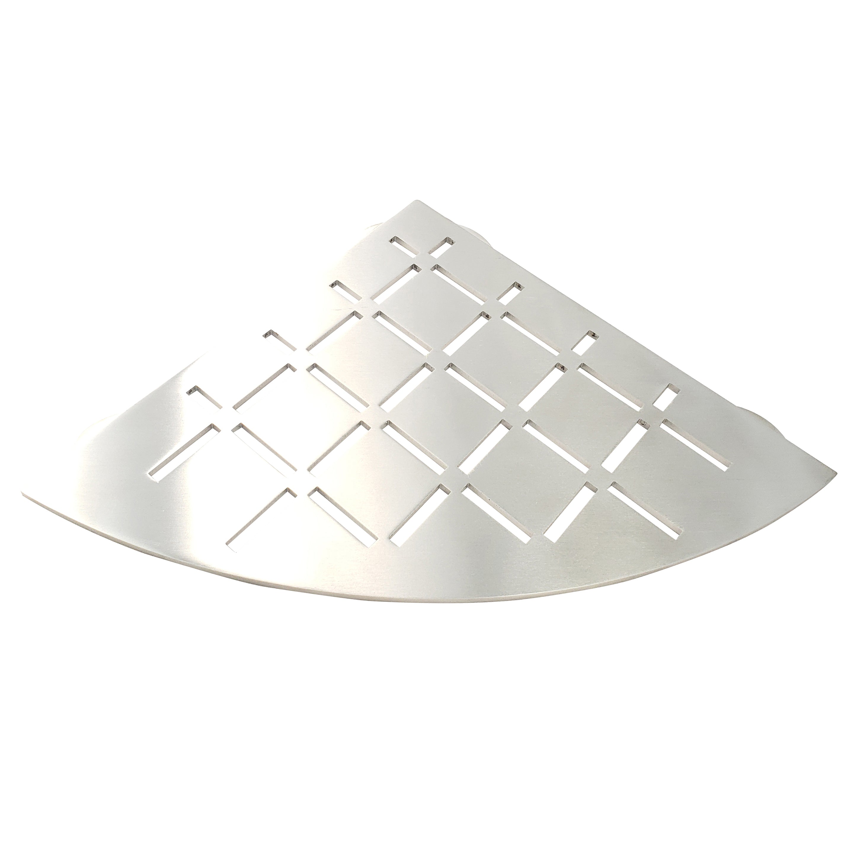 FROSCH Stainless Steel Shower Shelf, Corner - Quadrant (Brushed) [BOX of 10 Shelves]