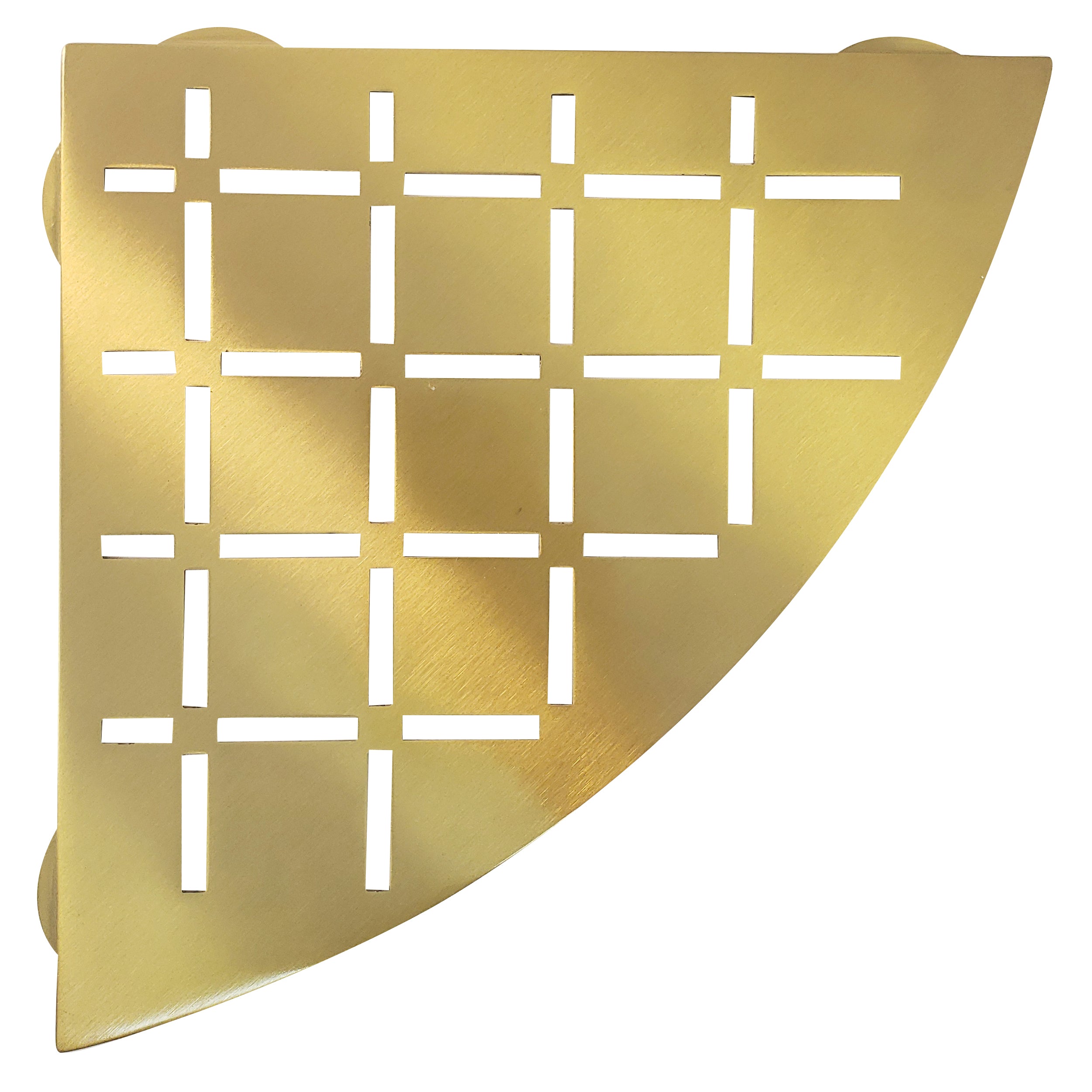FROSCH Stainless Steel Shower Shelf, Corner - Quadrant (Brushed Brass) [BOX of 10 Shelves]